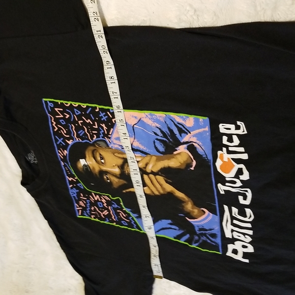 Tupac Poetic Justice Black Tshirt Size Large - Picture 6 of 6